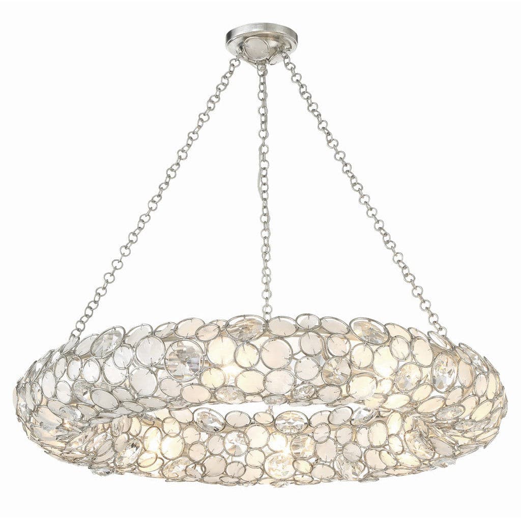 Palla 8 Light Chandelier-Crystorama Lighting Company-CRYSTO-528P-SA-Chandeliers-1-France and Son