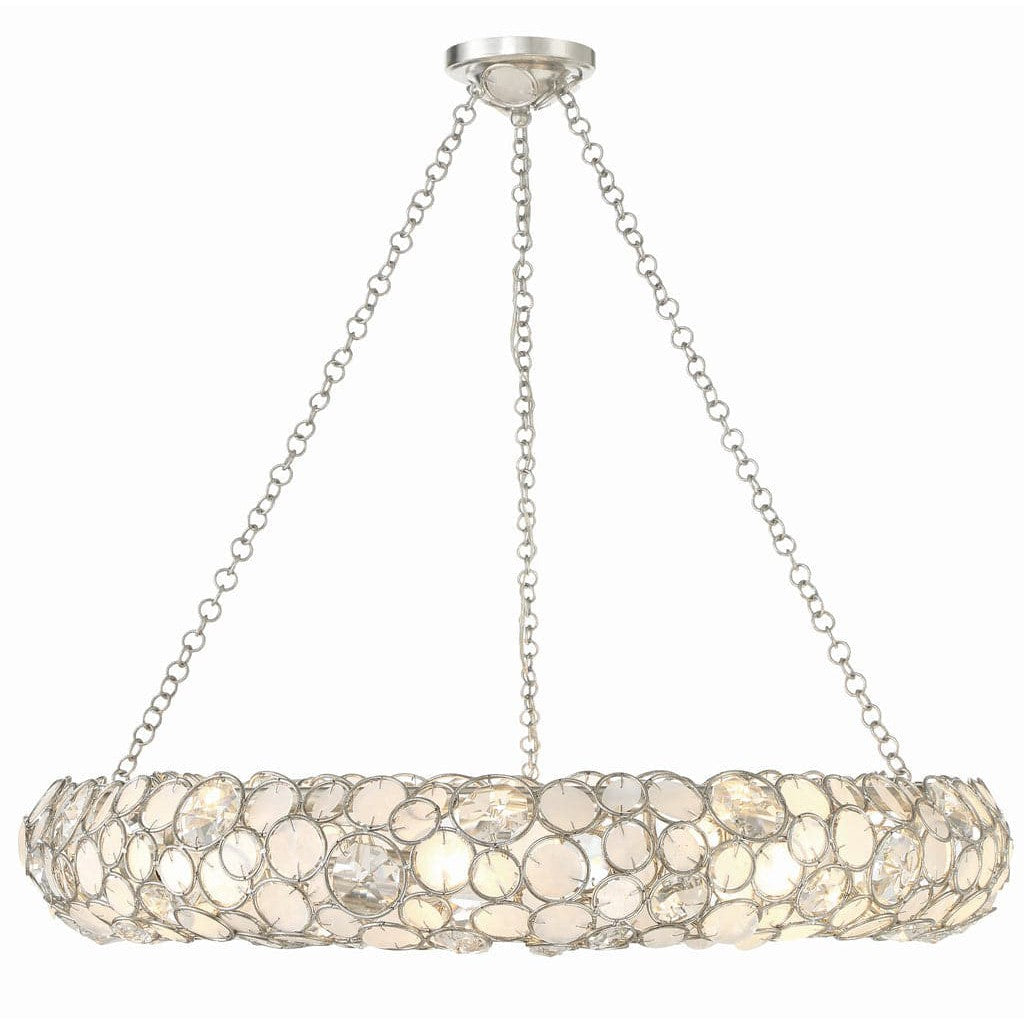 Palla 8 Light Chandelier-Crystorama Lighting Company-CRYSTO-528P-SA-Chandeliers-3-France and Son