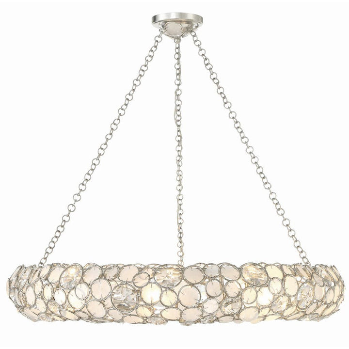 Palla 8 Light Chandelier-Crystorama Lighting Company-CRYSTO-528P-SA-Chandeliers-3-France and Son