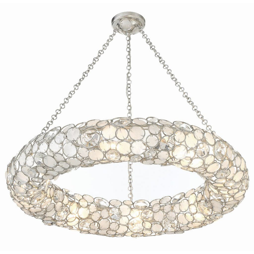 Palla 8 Light Chandelier-Crystorama Lighting Company-CRYSTO-528P-SA-Chandeliers-4-France and Son