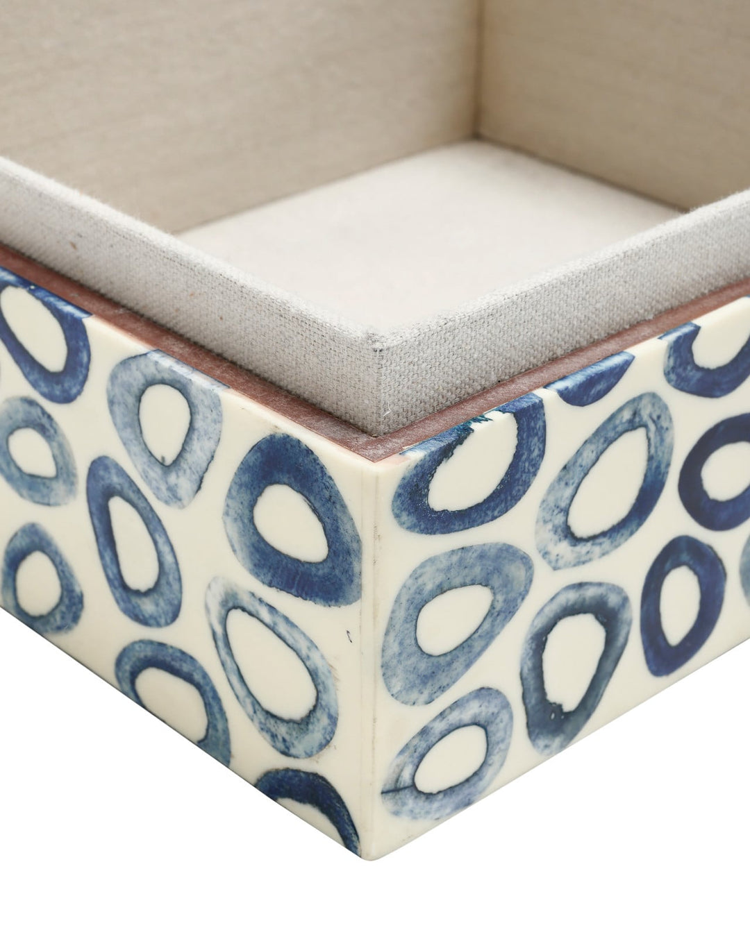 Boxes Ovoid Blue Box Set of 2