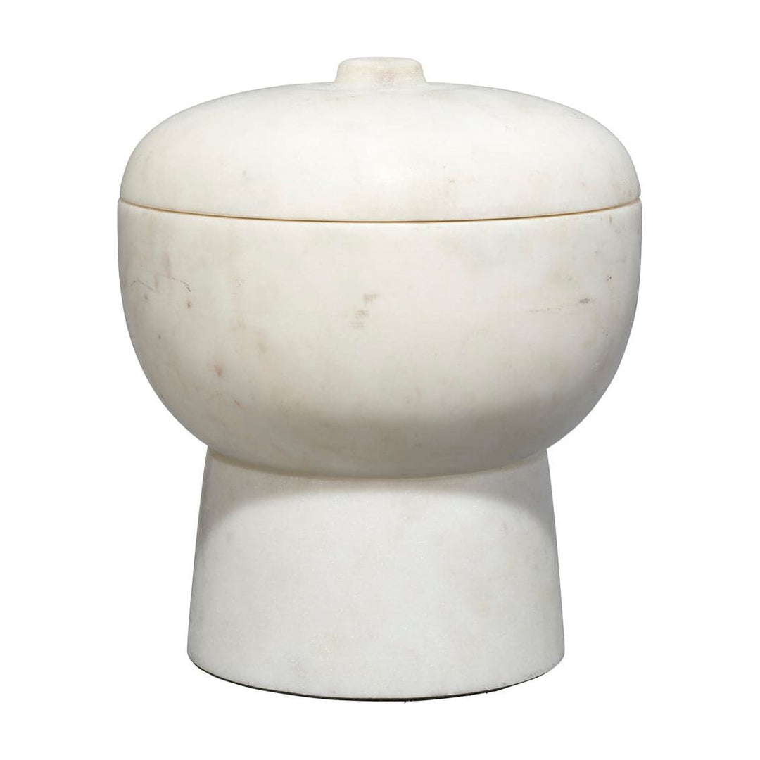 Bennett Storage Bowl w/ Lid-Jamie Young-JAMIEYO-7BENN-LGWH-Decorative ObjectsLarge-3-France and Son