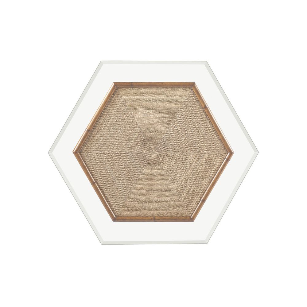Coffee Tables Key Largo Cocktail Table With Glass Top - Plantation