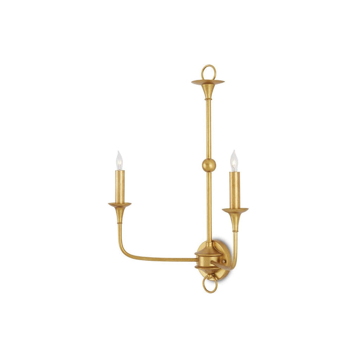 Nottaway Gold Double-Light Wall Sconce