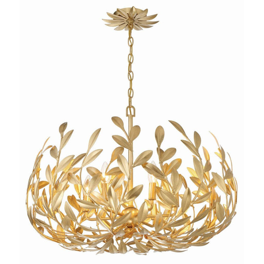 Broche 6 Light Chandelier-Crystorama Lighting Company-CRYSTO-533-GA-ChandeliersGold-1-France and Son