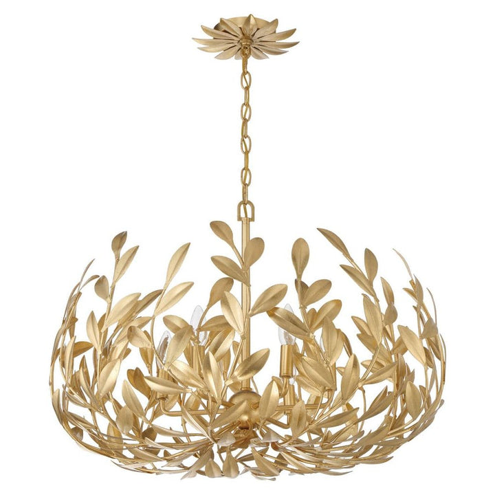 Broche 6 Light Chandelier-Crystorama Lighting Company-CRYSTO-533-GA-ChandeliersGold-3-France and Son