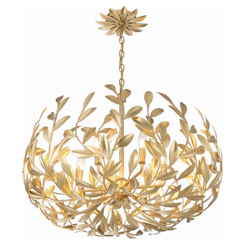 Broche 6 Light Chandelier-Crystorama Lighting Company-CRYSTO-533-GA-ChandeliersGold-4-France and Son