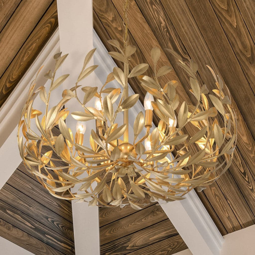 Broche 6 Light Chandelier-Crystorama Lighting Company-CRYSTO-533-GA-ChandeliersGold-2-France and Son