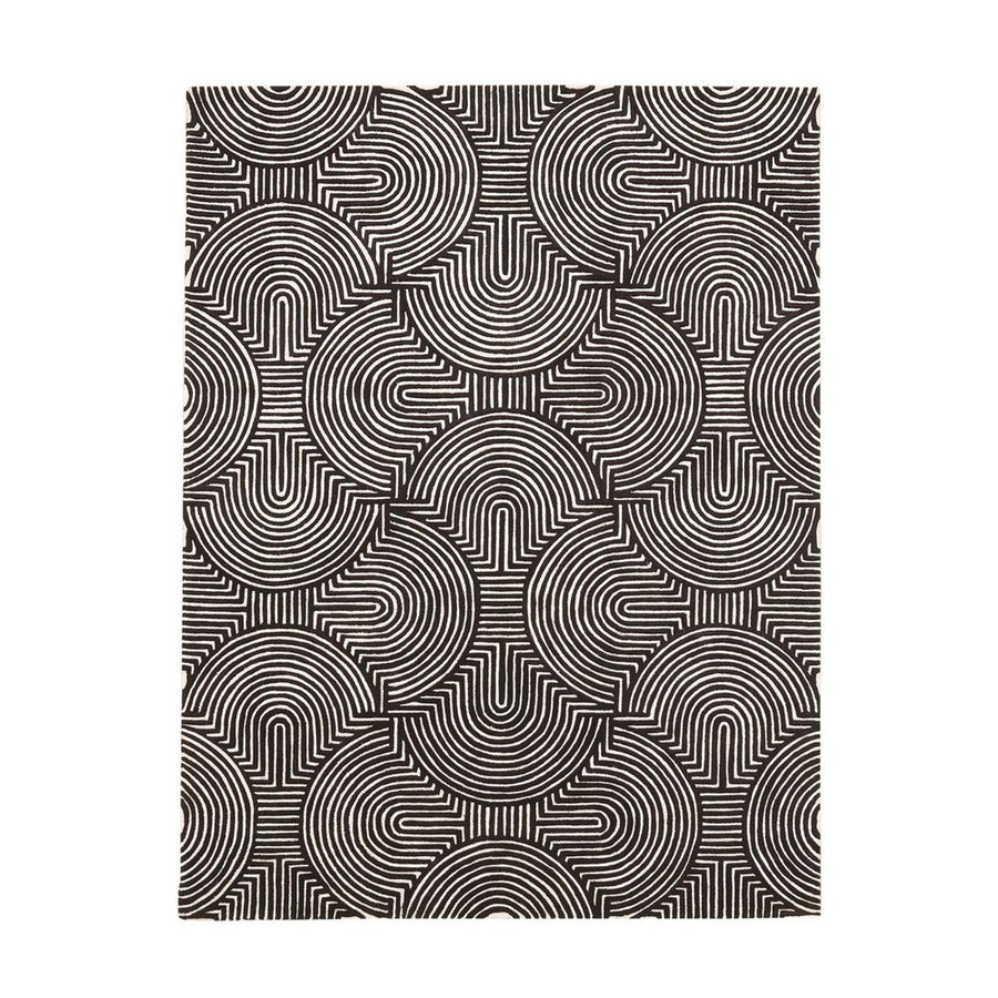 Rugs Arches Rug-Black/Ivory-12 x 18