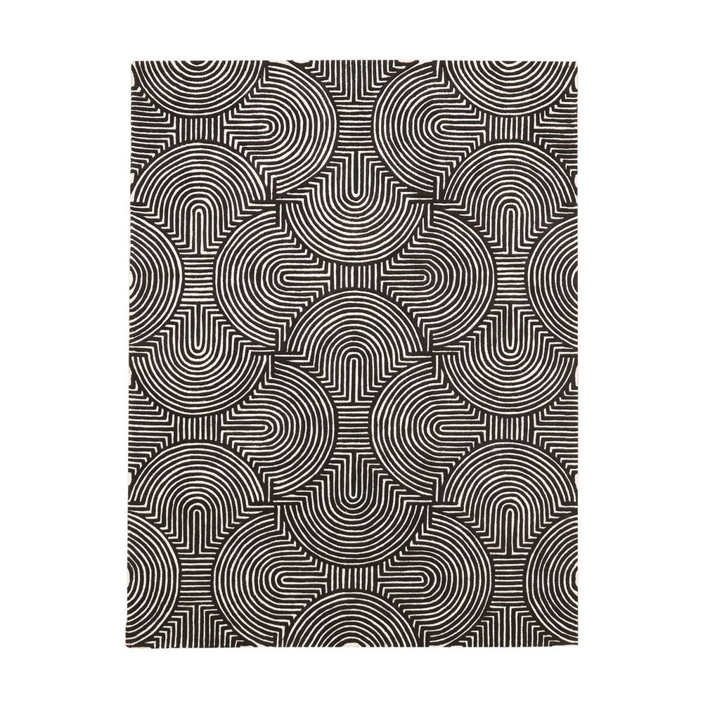 Rugs Arches Rug-Black/Ivory-12 x 18