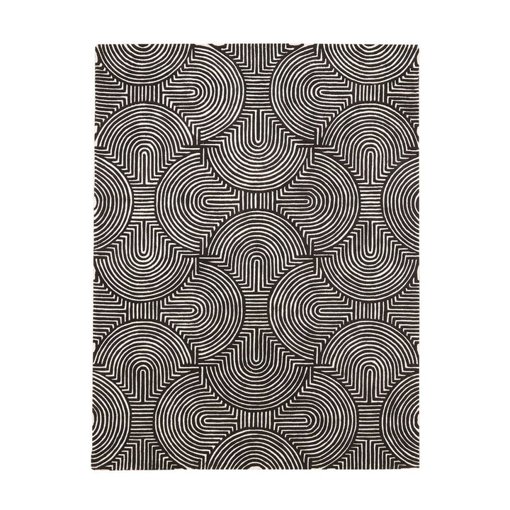 Rugs Arches Rug-Black/Ivory-12 x 18