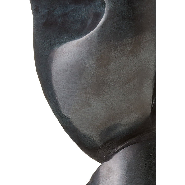 Roland Black Marble Abstract Sculpture