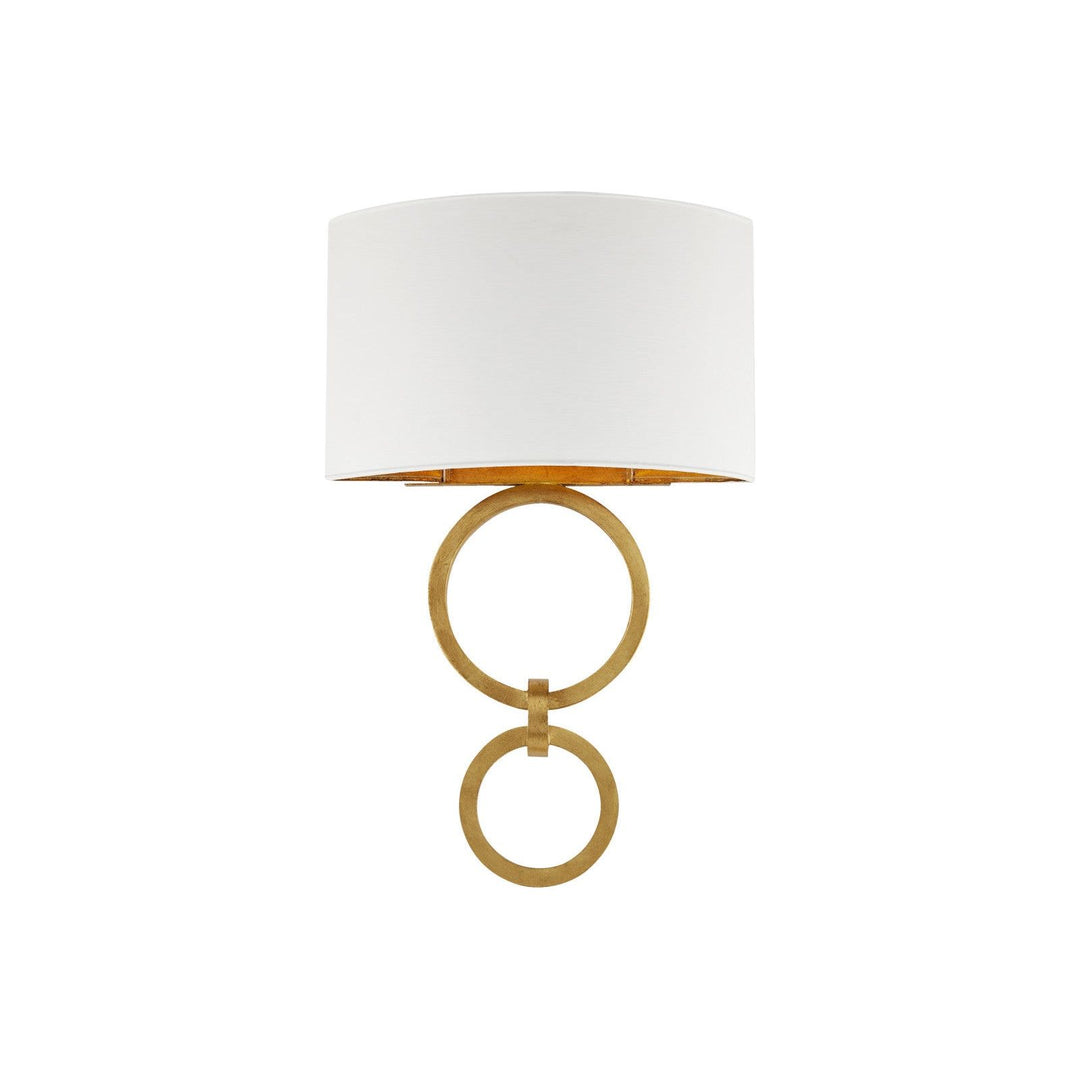 Bolebrook White Wall Sconce, White Shade