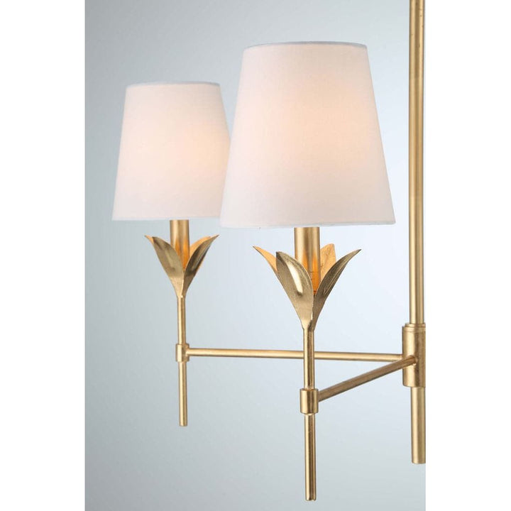 Broche 4 Light Chandelier-Crystorama Lighting Company-CRYSTO-534-GA-ChandeliersAntique Gold-4-France and Son