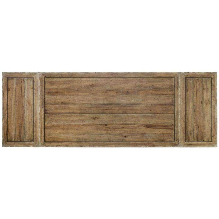 Chatelet Refectory Rectangle Trestle Dining Table with Two 22'' Leaves-Hooker-HOOKER-5350-75206-Dining Tables-2-France and Son