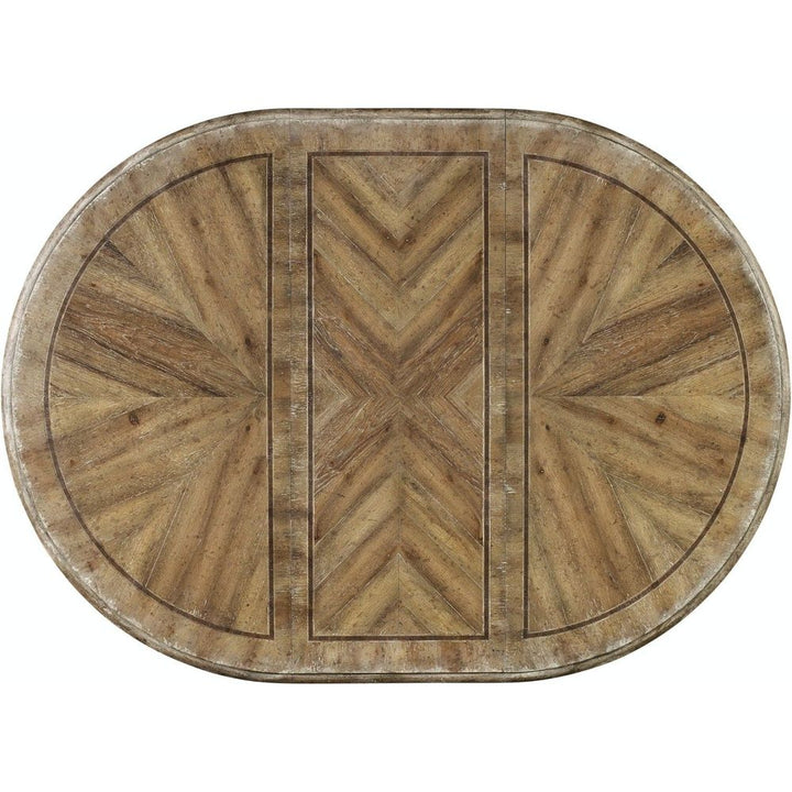 Chatelet Round Dining Table with One 20'' Leaf-Hooker-HOOKER-5350-75203-Dining Tables-4-France and Son