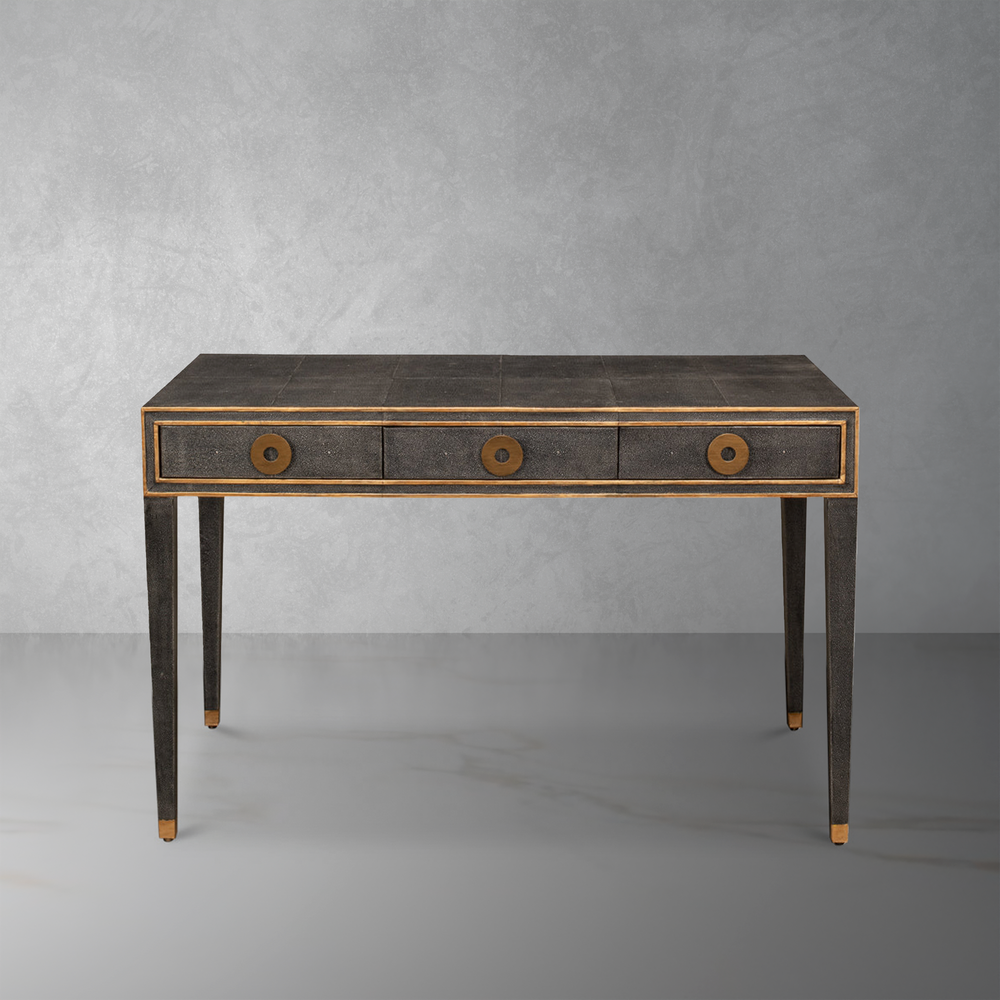 Gabriella Shagreen Desk-SARREID-SARREID-53571-1-DesksAntique Grey Finish-1-France and Son