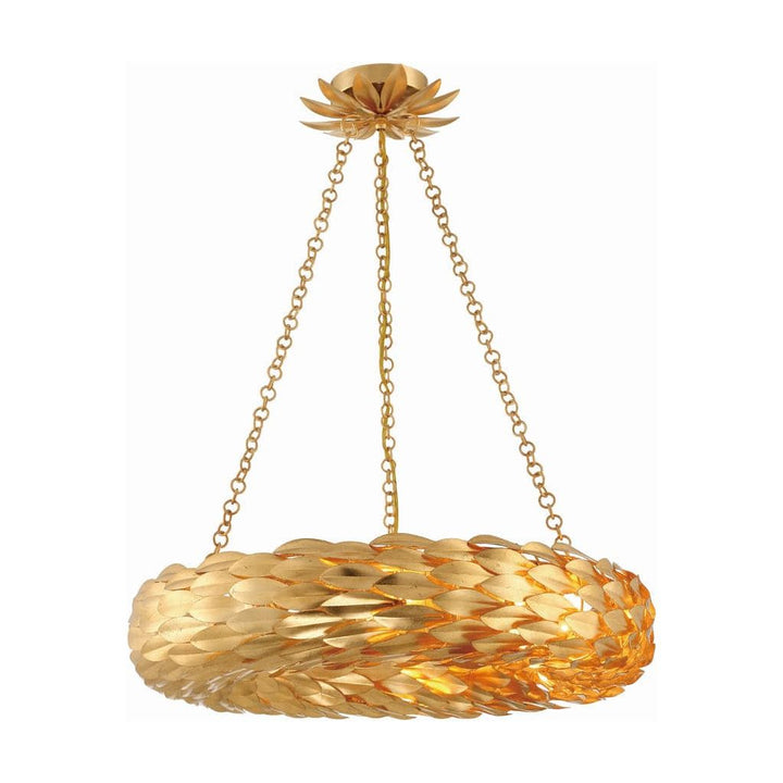 Broche Collection-Crystorama Lighting Company-CRYSTO-536-GA_CEILING-ChandeliersAntique Gold-6 Light-2-France and Son