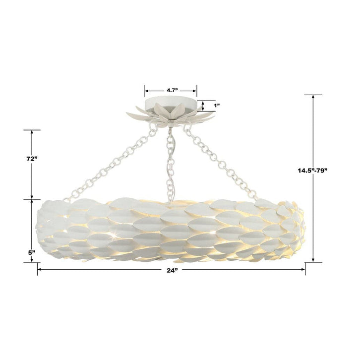 Broche Collection-Crystorama Lighting Company-CRYSTO-536-GA_CEILING-ChandeliersAntique Gold-6 Light-9-France and Son