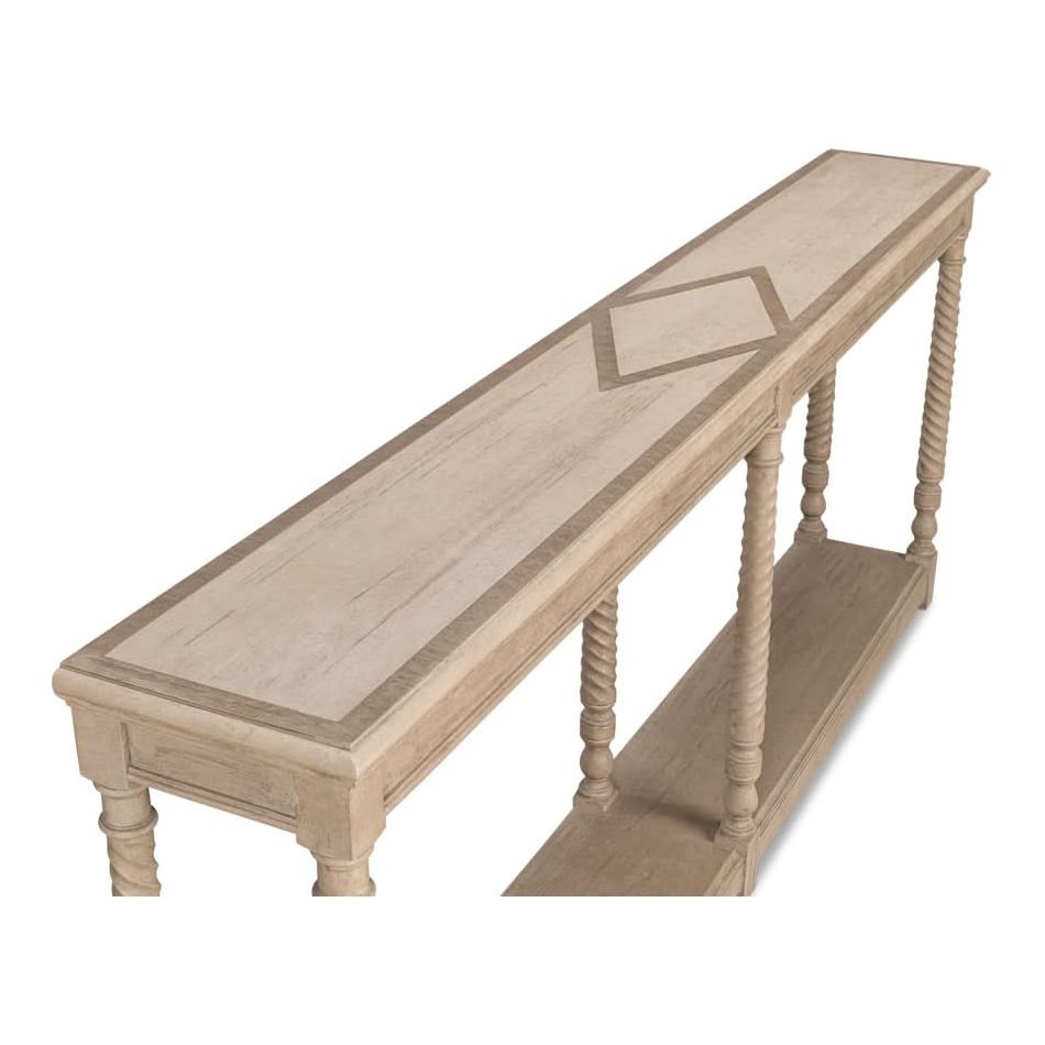 Sierra Equestrian Console Table, Barn Grey
