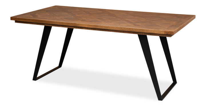 Paige Parquet Top Dining Table