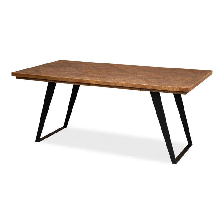 Paige Parquet Top Dining Table