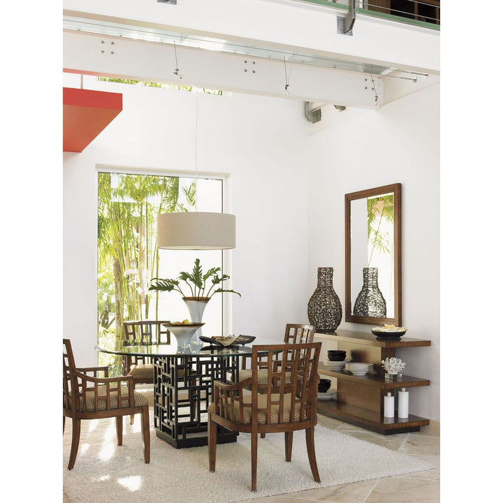 Dining Tables South Sea Dining Table With 54 Inch Glass Top - Bali
