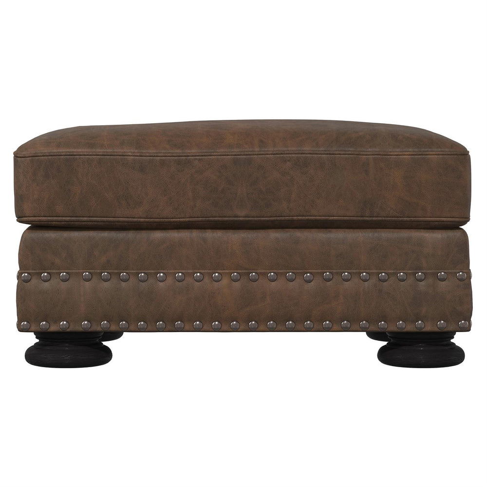 Foster Leather Ottoman-Bernhardt-BHDT-5371LMO-Stools & Ottomans-2-France and Son