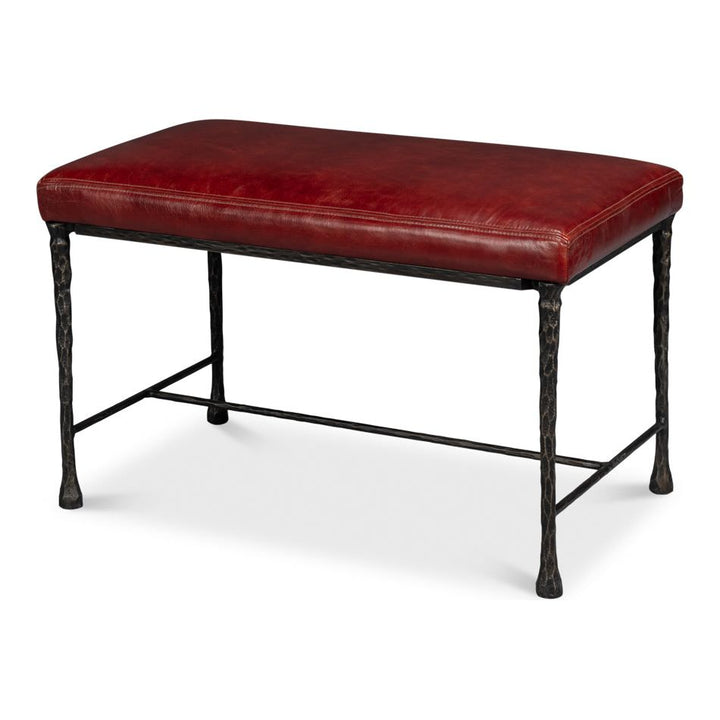 Kings Road Leather Bench