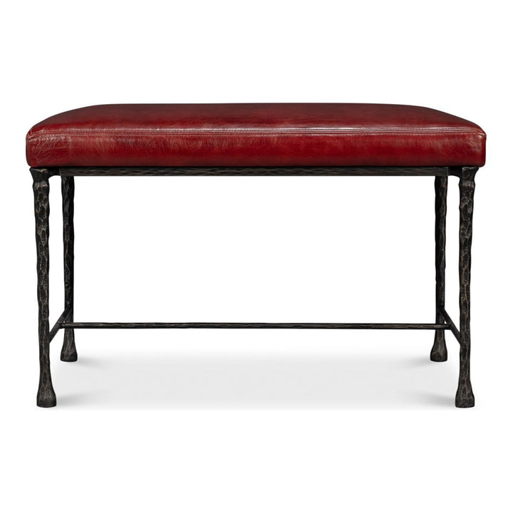 Kings Road Leather Bench