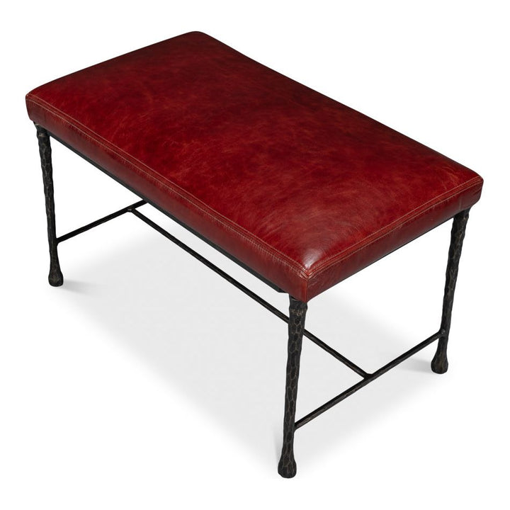 Kings Road Leather Bench