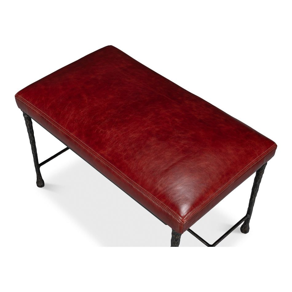 Kings Road Leather Bench