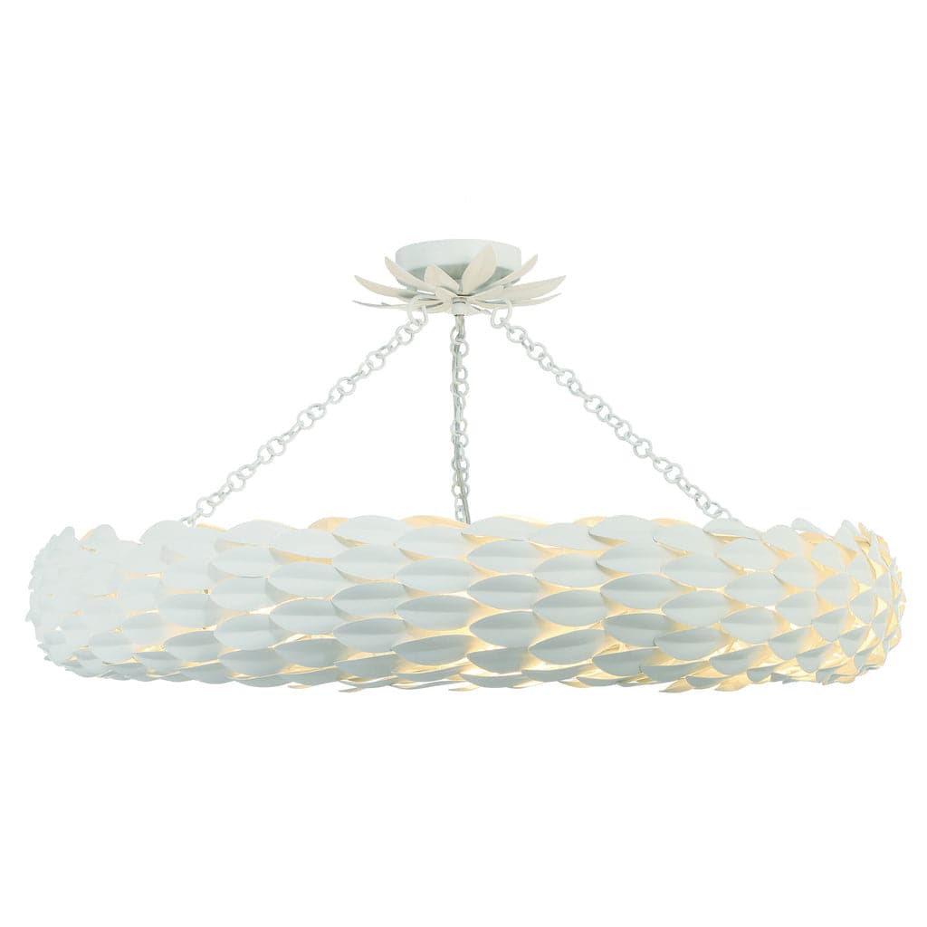 Broche Collection-Crystorama Lighting Company-CRYSTO-538-MT_CEILING-ChandeliersMatte white-8 Light-19-France and Son