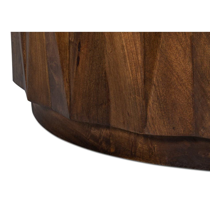 Denali Round Cocktail Table-SARREID-SARREID-53859-Coffee Tables-3-France and Son