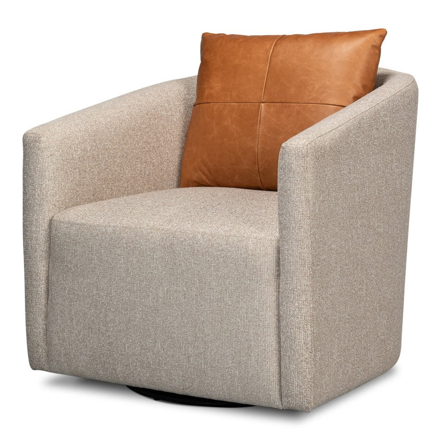 Bronson Swivel Chair-SARREID-SARREID-53888-Lounge Chairs-1-France and Son