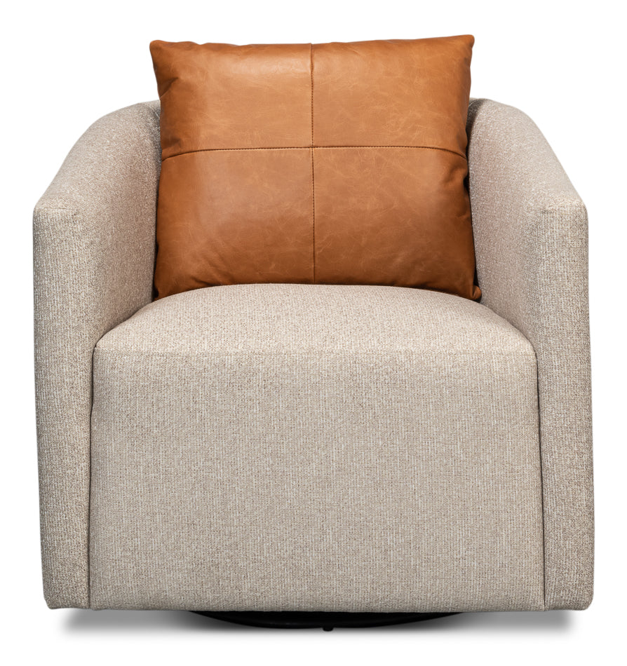 Bronson Swivel Chair-SARREID-SARREID-53888-Lounge Chairs-2-France and Son