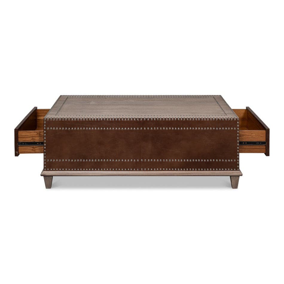 Grandon Equestrian Cocktail Table-SARREID-SARREID-53899-Coffee Tables-2-France and Son