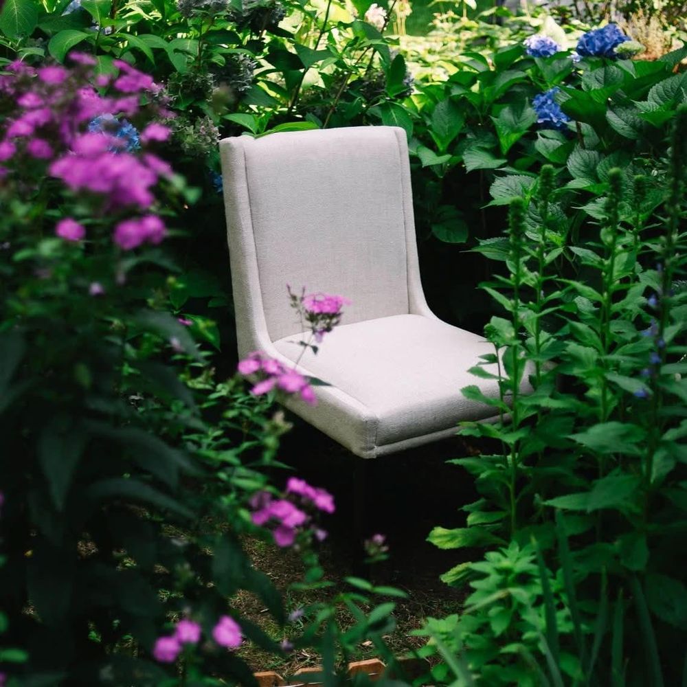 Rental Jake Upholstered Dining Chair with Textured Linen Fabric - Rental Price/Week