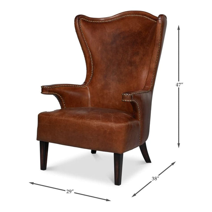 Drake Distilled Leather Chair