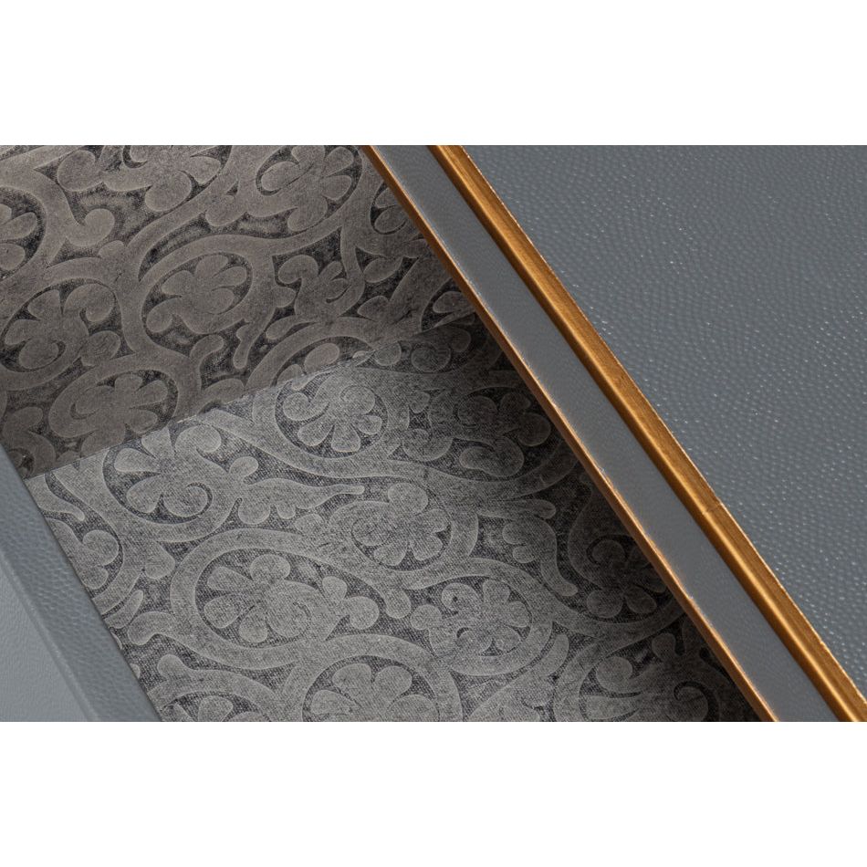 Gabriella Two-Drawer Shagreen Nightstand