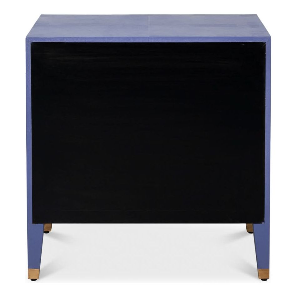 Gabriella Two-Drawer Shagreen Nightstand