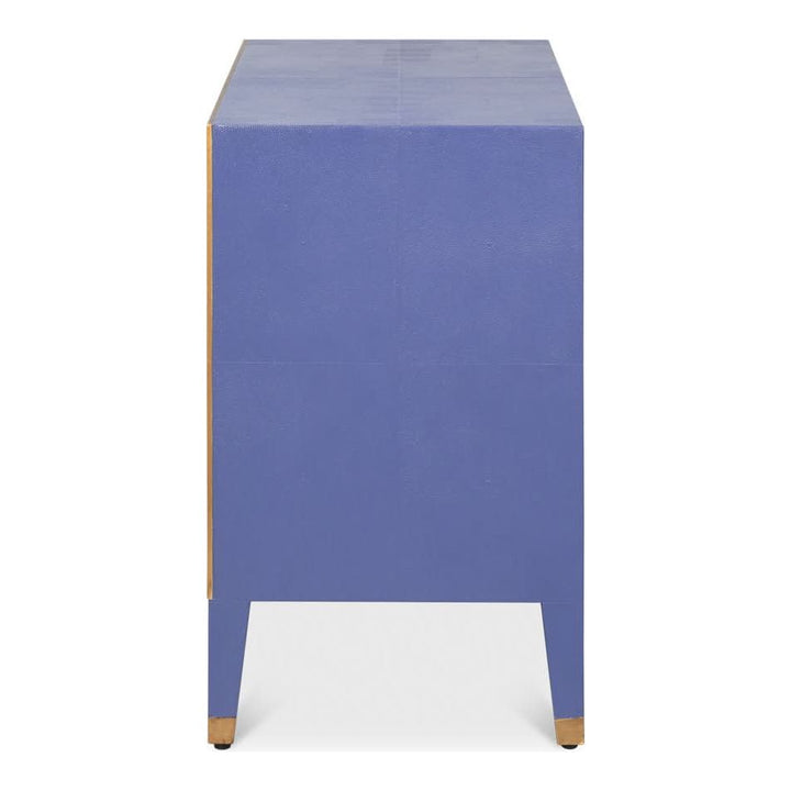 Nightstands Gabriella Two-Drawer Shagreen Nightstand