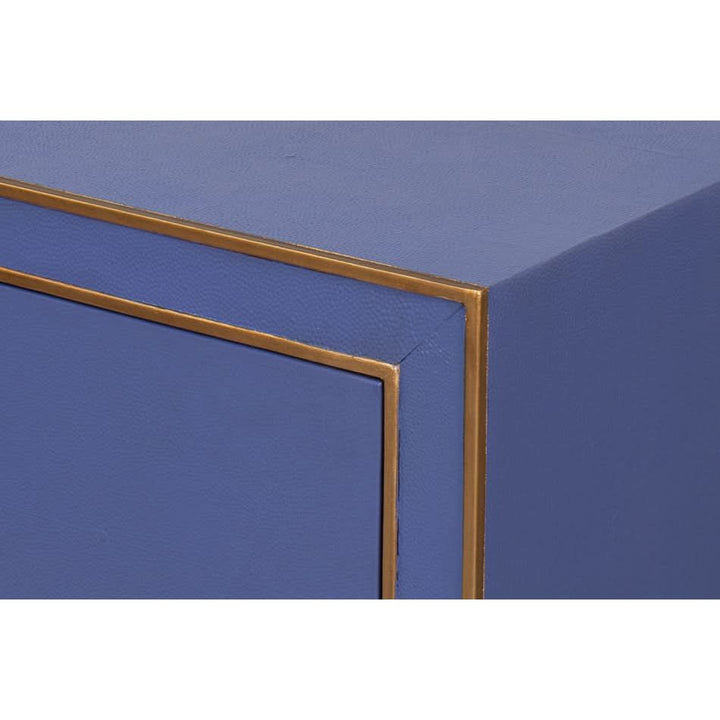 Gabriella Two-Drawer Shagreen Nightstand