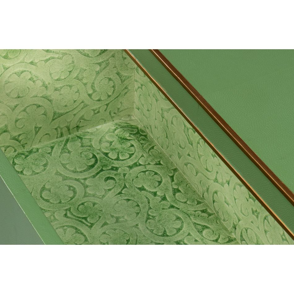 Gabriella Two-Drawer Shagreen Nightstand