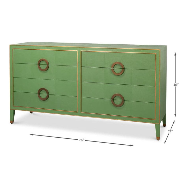 Gabriella 8-Drawer Chest Of Drawers Watercress