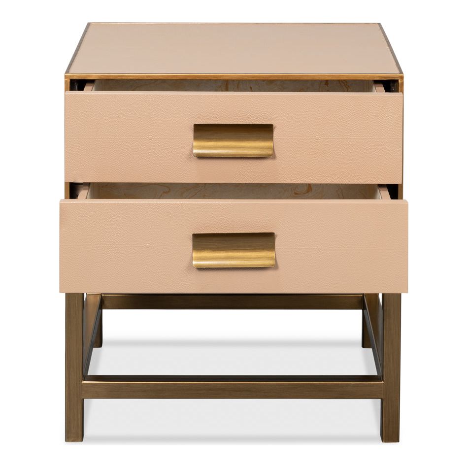 Shagreen 3 Drawer Side Table - Thumbnail 5