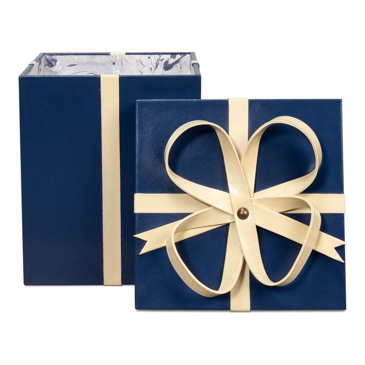 Ferrell Leather Holiday Boxes S/3 Navy