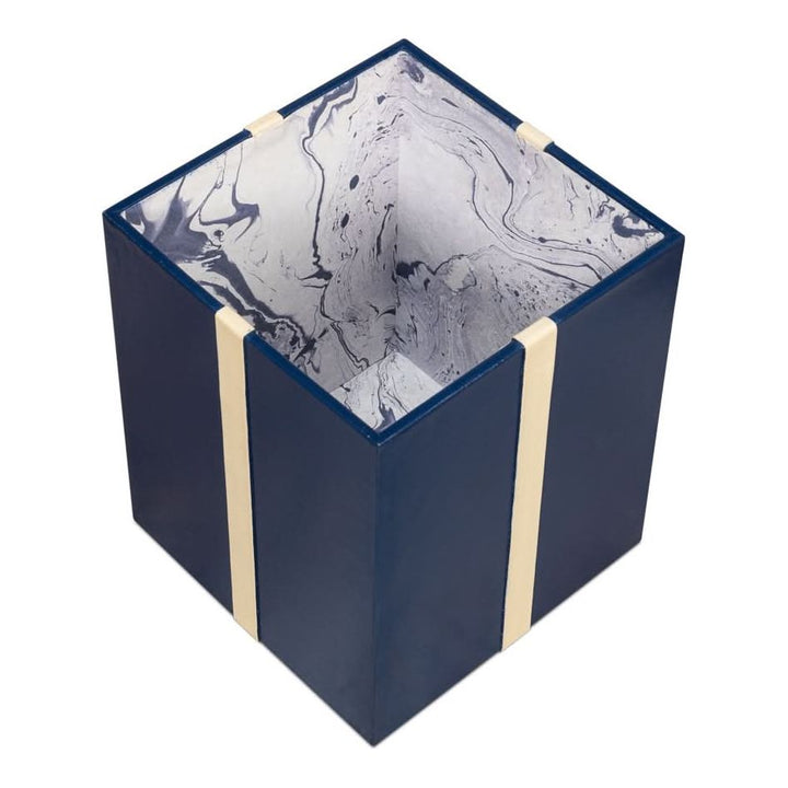 Ferrell Leather Holiday Boxes S/3 Navy