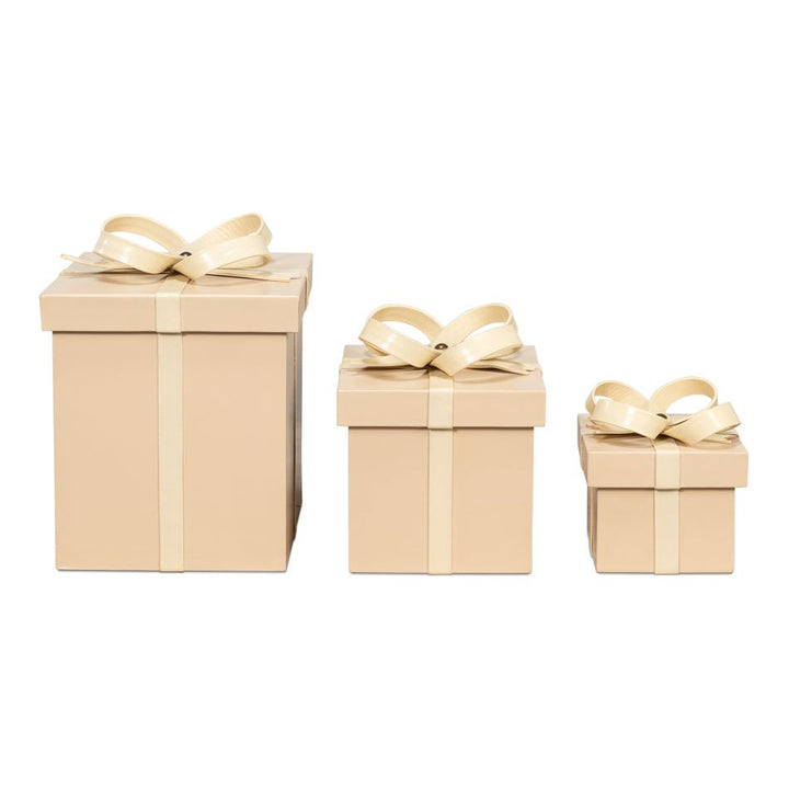 Ferrell Leather Holiday Boxes S/3 Navy