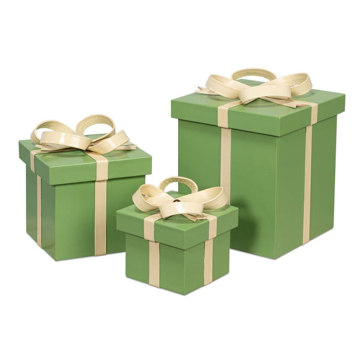 Ferrell Leather Holiday Boxes S/3 Navy